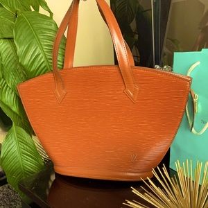 LOUIS VUITTON Authentic Brown Saint-Jacques Epi Leather